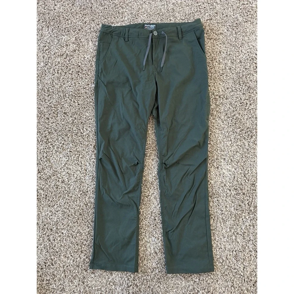 686 Pants Mens 36x34 Green Chino Everywhere Regular Fit Technical Outdoors